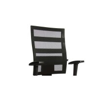 Drehstuhl OrthoSedis 50 als Sitzmöbel fürs Büro roter Netzbezug TT310 & poliertes Aluminium-Fußkreuz