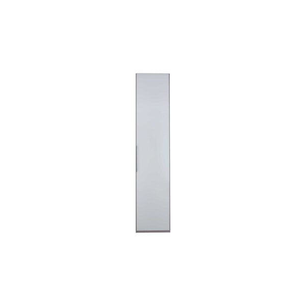 Interliving Kleiderschrank Serie 1205 – Kleiderschrank weiße Glasfront – eine Tür, Breite ca. 38 cm