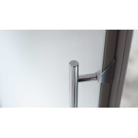 Interliving Kleiderschrank Serie 1205 – Kleiderschrank weiße Glasfront – eine Tür, Breite ca. 38 cm