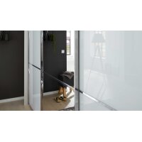 Interliving Kleiderschrank Serie 1205 – Schwebetürenschrank Weiß & Spiegel – drei Türen, Breite ca. 300 cm