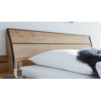 Interliving Kleiderschrank Serie 1205 – Bettgestell Eiche Bianco & Schiefer – Liegefläche ca. 180 x 200 cm