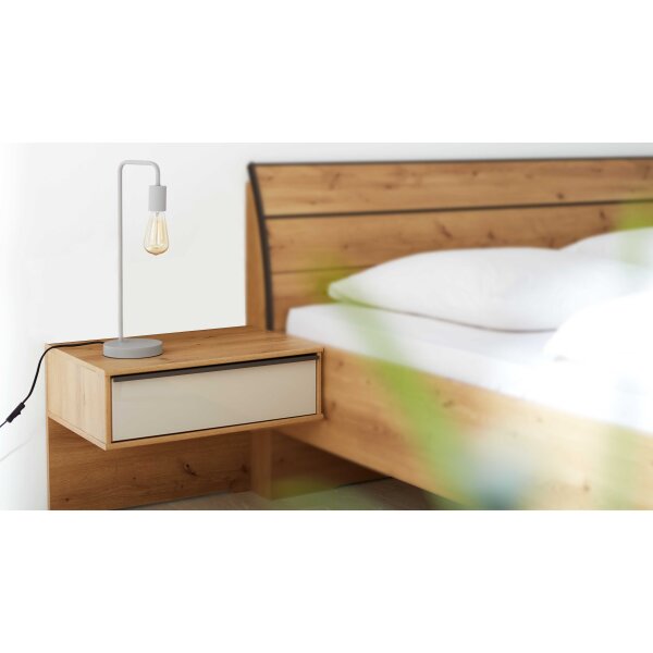 Interliving Kleiderschrank Serie 1205 – Nachtkonsolen-Set Champagner & Eiche Bianco – zweiteilig