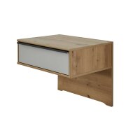 Interliving Kleiderschrank Serie 1205 – Nachtkonsolen-Set Champagner & Eiche Bianco – zweiteilig