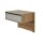 Interliving Kleiderschrank Serie 1205 – Nachtkonsolen-Set Champagner & Eiche Bianco – zweiteilig