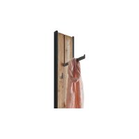 hartmann Garderobenprogramm Runa - Wandgarderobe Kerneiche & anthrazitfarbenes Metall - Höhe ca. 178 cm