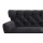 SOFAkultur Programm SK 254 Sixty 2.0 - 2,5-Sitzer schwarzer Bezug Velvet & Chromfüße – Länge ca. 200 cm