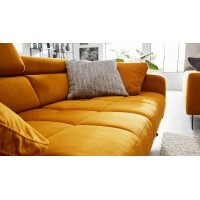 Interliving Sofa Serie 4303 – Dreisitzer curryfarbene Wirkware Salsa - Länge ca. 210 cm