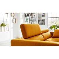 Interliving Sofa Serie 4303 – Dreisitzer curryfarbene Wirkware Salsa - Länge ca. 210 cm