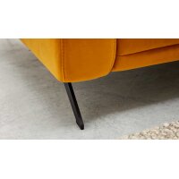 Interliving Sofa Serie 4303 – 2,5-Sitzer curryfarbene Wirkware Salsa - Länge ca. 182 cm