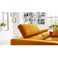 Interliving Sofa Serie 4303 – 2,5-Sitzer curryfarbene Wirkware Salsa - Länge ca. 182 cm