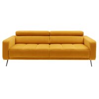 Interliving Sofa Serie 4303 – 2,5-Sitzer curryfarbene Wirkware Salsa - Länge ca. 182 cm