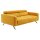 Interliving Sofa Serie 4303 – 2,5-Sitzer curryfarbene Wirkware Salsa - Länge ca. 182 cm
