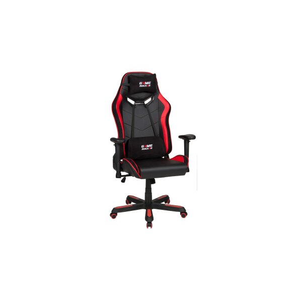 Gaming Stuhl Large bzw. Drehstuhl Game Rocker schwarz-rote Bezugkombination