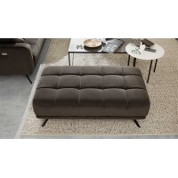 Interliving Sofa Serie 4303 – XXL-Hocker olivfarbene Wirkware Salsa - ca. 126 x 76 cm