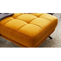 Interliving Sofa Serie 4303 – XXL-Hocker curryfarbene Wirkware Salsa - ca. 126 x 76 cm