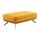 Interliving Sofa Serie 4303 – XXL-Hocker curryfarbene Wirkware Salsa - ca. 126 x 76 cm