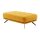 Interliving Sofa Serie 4303 – XXL-Hocker curryfarbene Wirkware Salsa - ca. 126 x 76 cm