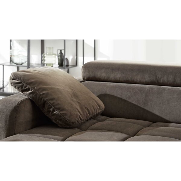 Interliving Sofa Serie 4303 – Armlehnkissen olivfarbene Wirkware Salsa - ca. 45 x 50 cm