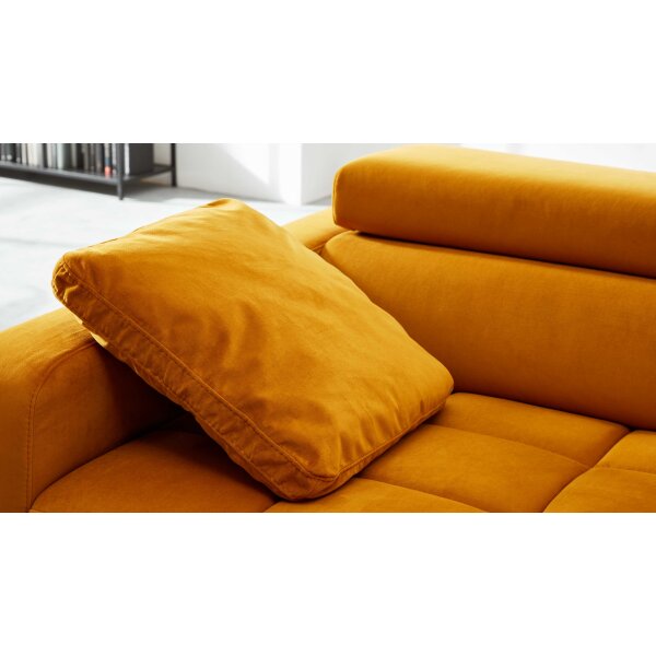 Interliving Sofa Serie 4303 – Armlehnkissen curryfarbene Wirkware Salsa - ca. 45 x 50 cm