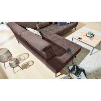 Interliving Sofa Serie 4250 – Ecksofa brauner Bezug Brisbane 9591 – Stellfläche ca. 215 x 285 cm