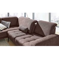 Interliving Sofa Serie 4250 – Ecksofa brauner Bezug Brisbane 9591 – Stellfläche ca. 215 x 285 cm