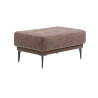 Interliving Sofa Serie 4250 – Polsterhocker brauner Bezug Brisbane 9591 & Metallfüße 4.37 – ca. 65 x 95 cm
