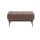 Interliving Sofa Serie 4250 – Polsterhocker brauner Bezug Brisbane 9591 & Metallfüße 4.37 – ca. 65 x 95 cm