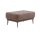 Interliving Sofa Serie 4250 – Polsterhocker brauner Bezug Brisbane 9591 & Metallfüße 4.37 – ca. 65 x 95 cm