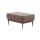 Interliving Sofa Serie 4250 – Polsterhocker brauner Bezug Brisbane 9591 & Metallfüße 4.37 – ca. 65 x 95 cm
