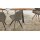 Interliving Esszimmer Serie 5102 – Polsterstuhl mit Drehfunktion sandfarbene Mikrofaser Atlantis 914 & schwarzes Eisen