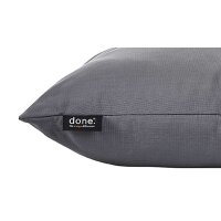done.® Kissen Cushion Outside dunkelgrauer Olefinbezug – ca. 45 x 45 cm