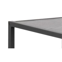 Regal Seaford im Industrielook als Wohnzimmermöbel schwarze Esche - ca. 114 x 78 cm