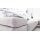 Interliving Sofa Serie 4251 – Ecksofa stahlfarbenes Flachgewebe Sneak 149 & silberfarbene Metallfüße – Stellfläche ca. 300 x 225 cm