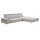 Interliving Sofa Serie 4251 – Ecksofa stahlfarbenes Flachgewebe Sneak 149 & silberfarbene Metallfüße – Stellfläche ca. 300 x 225 cm