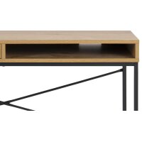 Schreibtisch Seaford im Industrielook bzw. PC-Tisch Wildeiche & Schwarz – ca. 110 x 45 cm