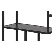Regal Seaford im Industrielook, auch als Büromöbel einsetzbar schwarze Esche – ca. 75 x 91 cm
