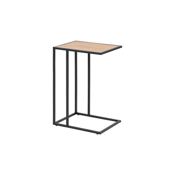 Laptop-Tisch Seaford im Industrielook bzw. Beistelltisch Wildeiche & Schwarz – ca. 43 x 35 cm