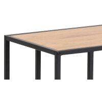 Laptop-Tisch Seaford im Industrielook bzw. Beistelltisch Wildeiche & Schwarz – ca. 43 x 35 cm