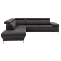 Interliving Sofa Serie 4252 – Ecksofa anthrazitfarbener Stoffbezug Büffel & Metallfüße – Stellfläche ca. 220 x 275 cm