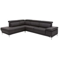 Interliving Sofa Serie 4252 – Ecksofa anthrazitfarbener Stoffbezug Büffel & Metallfüße – Stellfläche ca. 220 x 275 cm