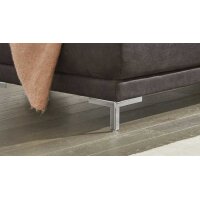 Interliving Sofa Serie 4252 – Ecksofa anthrazitfarbener Stoffbezug Büffel & Metallfüße – Stellfläche ca. 220 x 275 cm