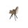 Interliving Esszimmer Serie 5102 – Armlehnstuhl sandfarbene Mikrofaser Atlantis 914 & schwarzes Eisen