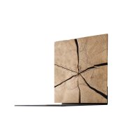 hartmann Garderobenprogramm Runa - Wandablage Kerneiche & anthrazitfarbenes Metall - ca. 28 x 32 cm