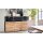 Interliving Esszimmer Serie 5604 - Sideboard Anthrazit & Eiche rustico- drei Türen, zwei Schubladen