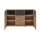 Interliving Esszimmer Serie 5604 - Sideboard Anthrazit & Eiche rustico- drei Türen, zwei Schubladen