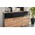 Interliving Esszimmer Serie 5604 - Sideboard Anthrazit & Eiche rustico- drei Türen, zwei Schubladen
