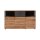 Interliving Esszimmer Serie 5604 - Sideboard Anthrazit & Eiche rustico- drei Türen, zwei Schubladen