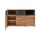 Interliving Esszimmer Serie 5604 - Sideboard Anthrazit & Eiche rustico- drei Türen, zwei Schubladen
