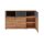 Interliving Esszimmer Serie 5604 - Sideboard Anthrazit & Eiche rustico- drei Türen, zwei Schubladen