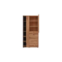 Interliving Esszimmer Serie 5604 - Vitrine Eiche rustico - drei Türen, zwei Schubladen